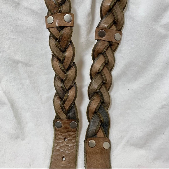 Fossil Braided Leather Belt - Size Medium - Picture 9 of 9